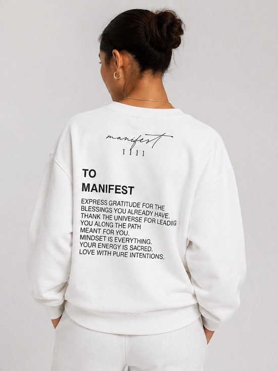 E&Co Sweaters - E&Co Manifest crew | White